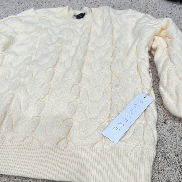 NWT! Lumiere Cream Sweater. - Picture 4 of 4